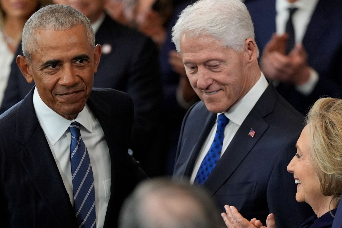 Μπάρακ Ομπάμα και Μπιλ Κλίντον