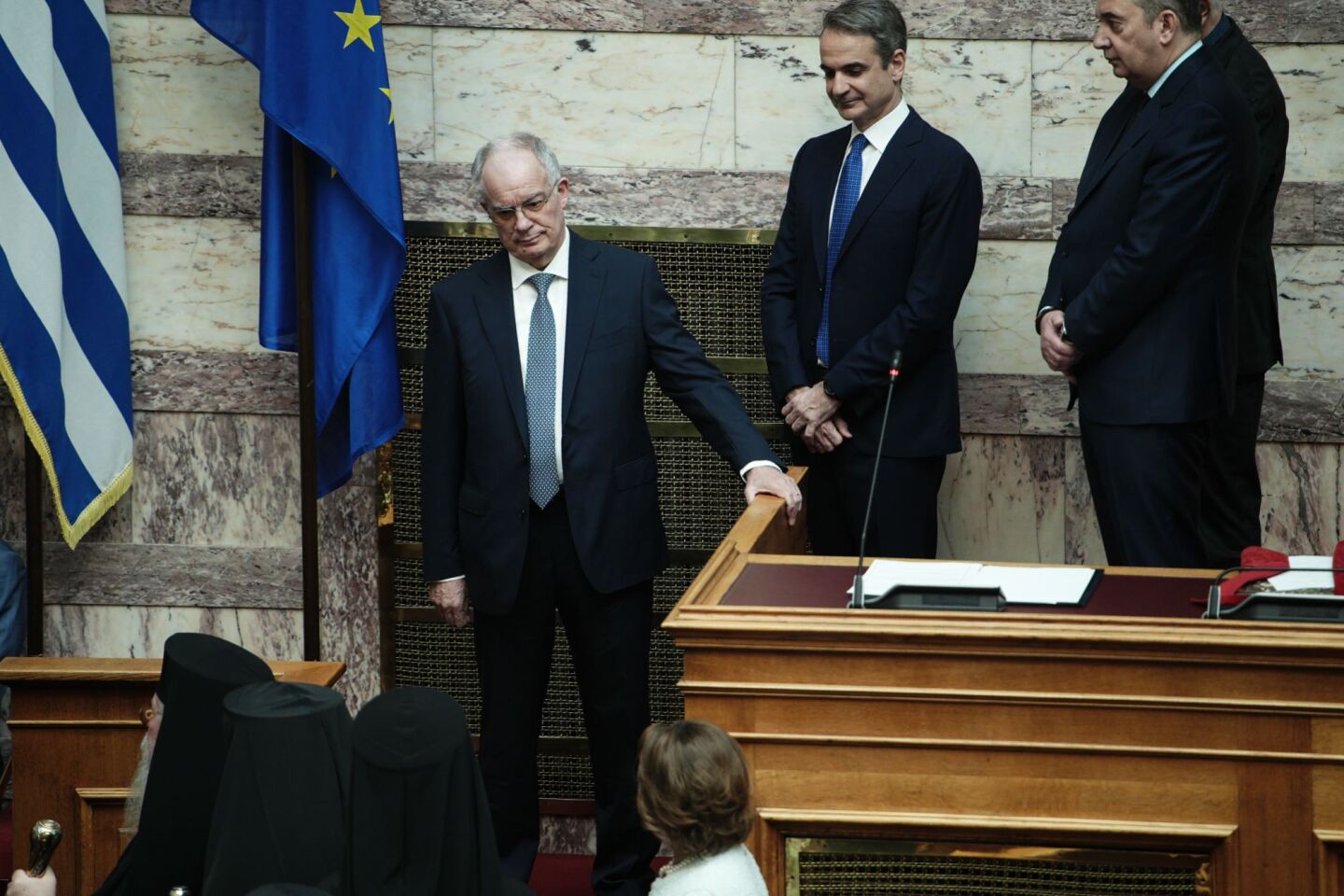 Στιγμιότυπο από το εσωτερικό της Βουλής 