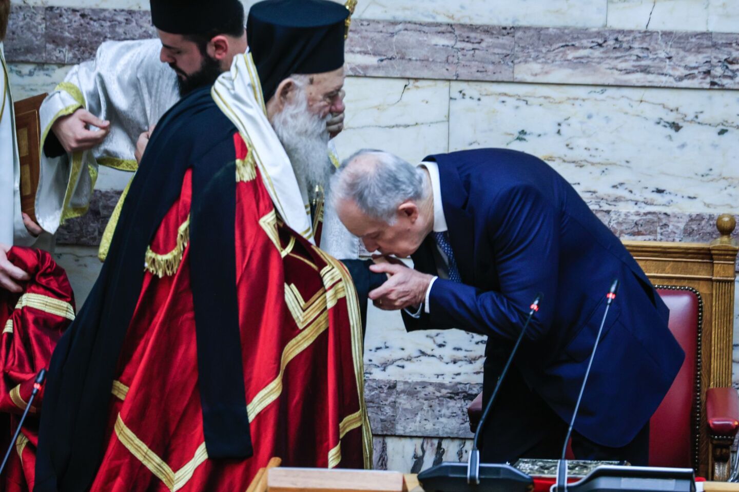 Ο κ. Τασούλας με τον Αρχιεκπίσκοπο Ιερώνυμο