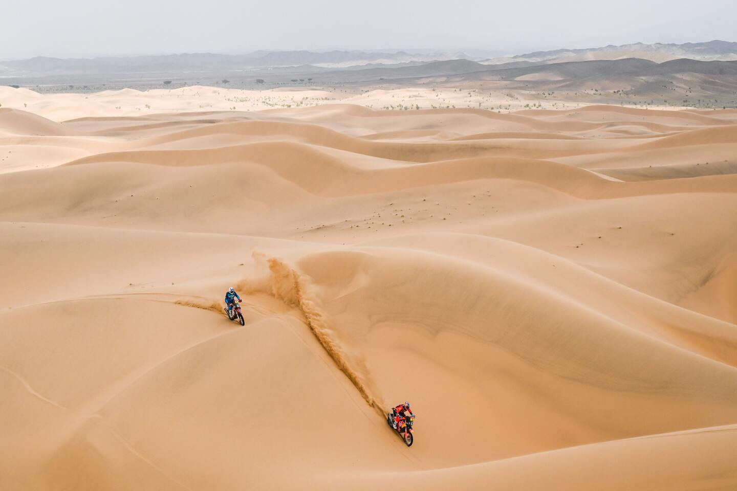 Στιγμιότυπο από τον αγώνα Rally Dakar 2020