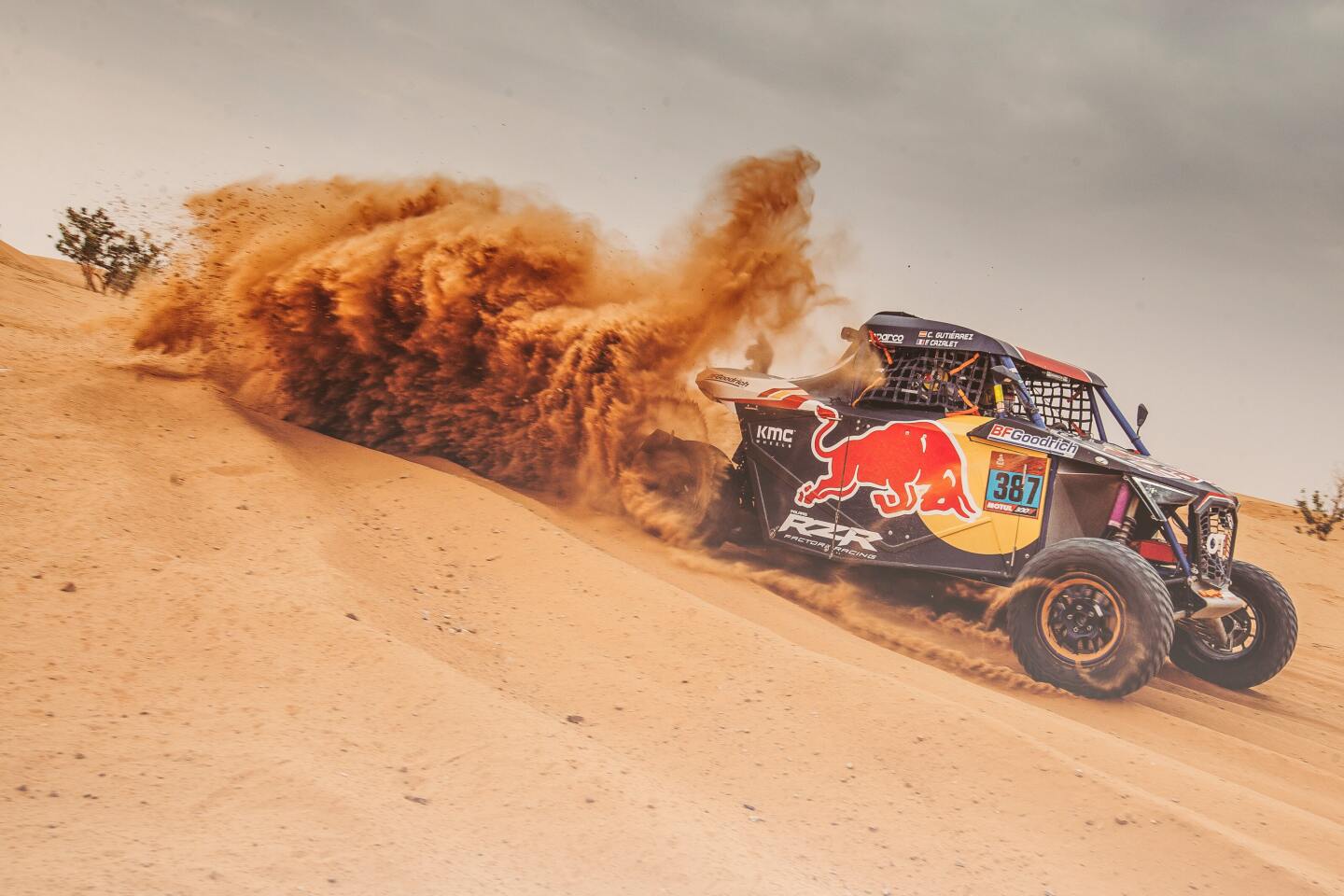 Στιγμιότυπο από τον αγώνα Rally Dakar 2020