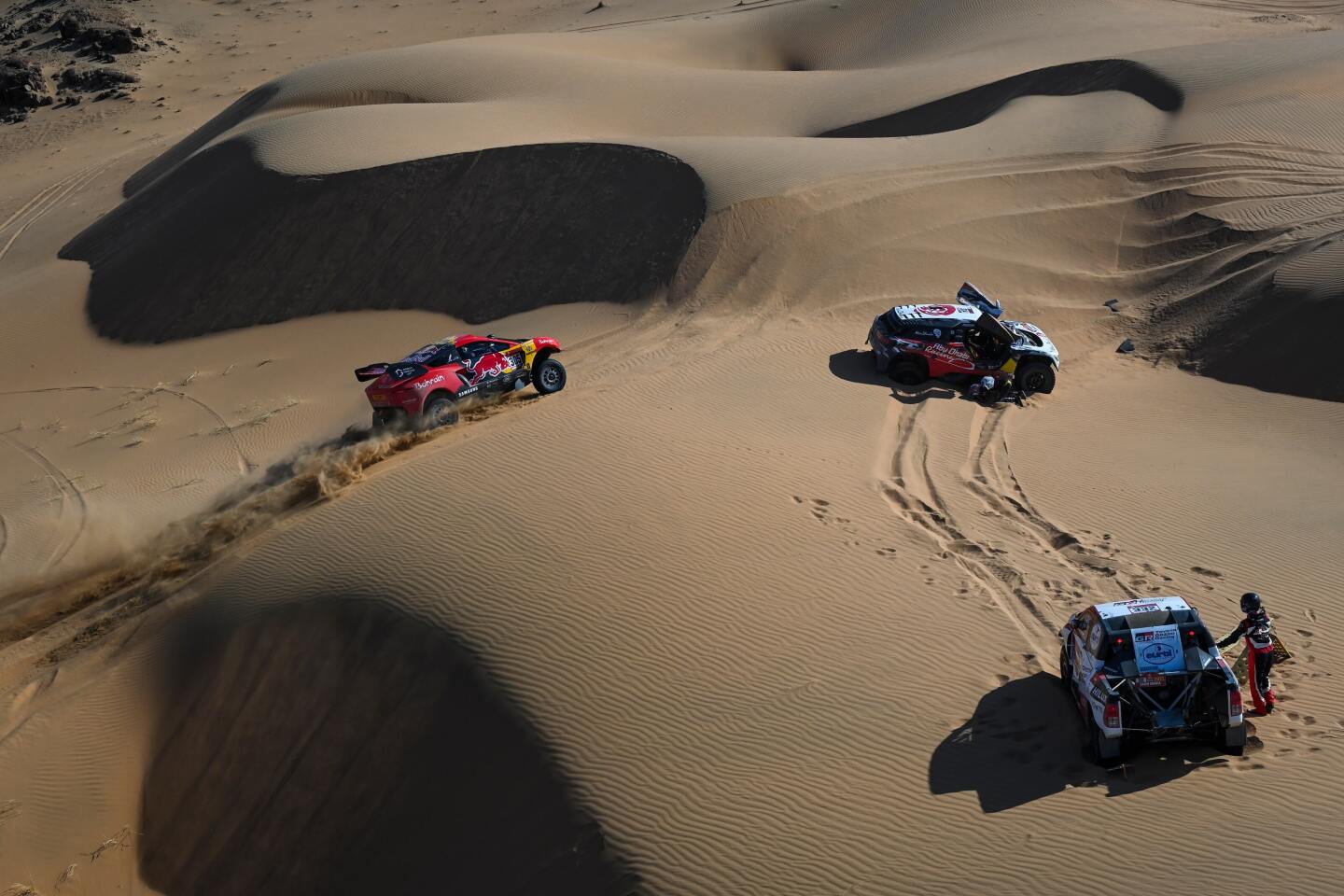 Στιγμιότυπο από τον αγώνα Rally Dakar 2020