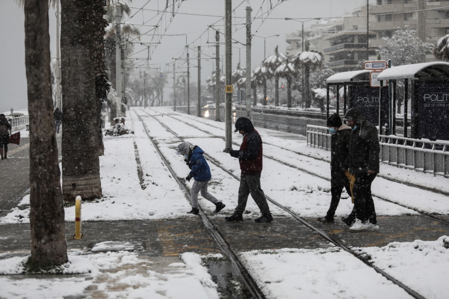 Χιονισμένη Αθήνα