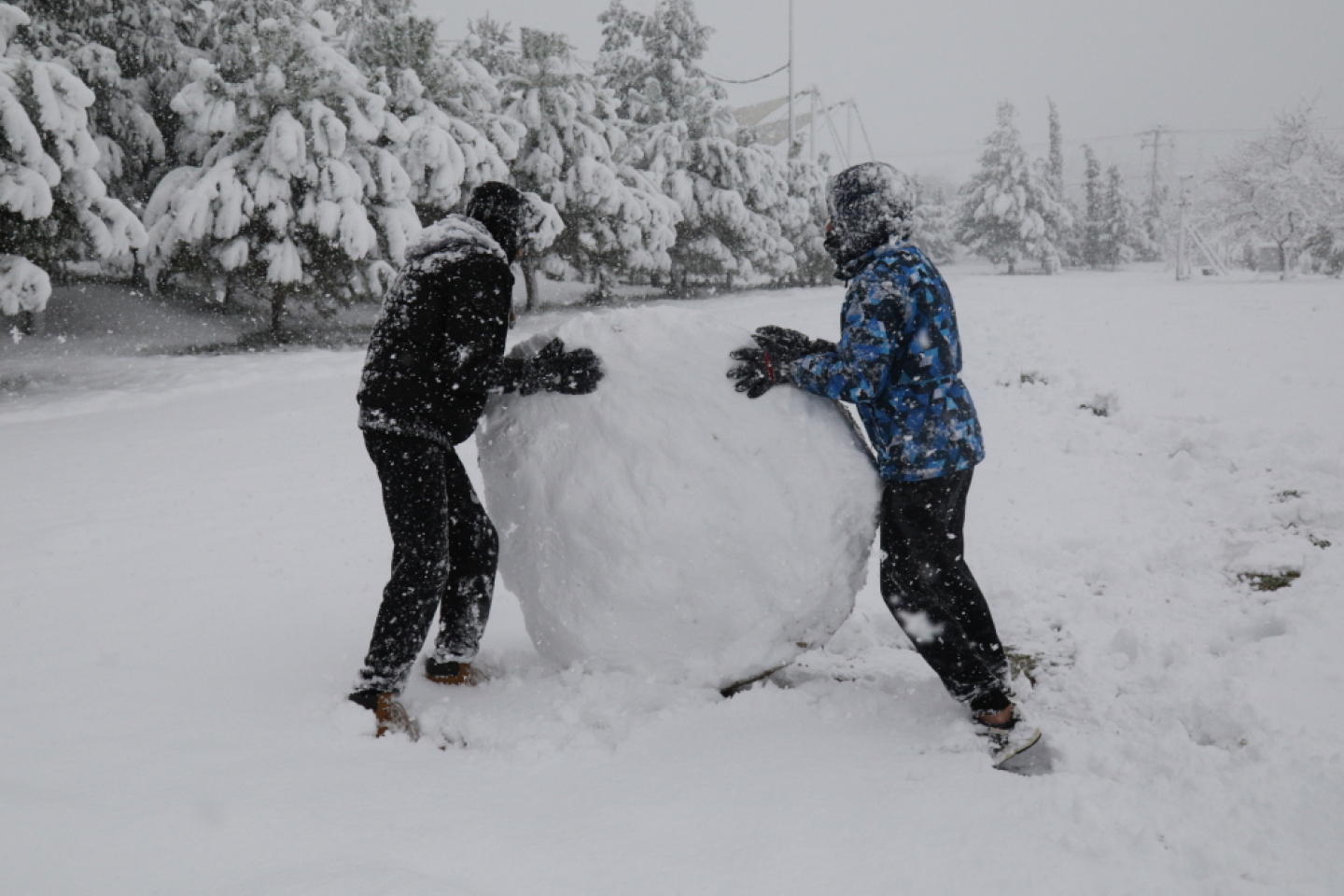 Χιονισμένη Αθήνα