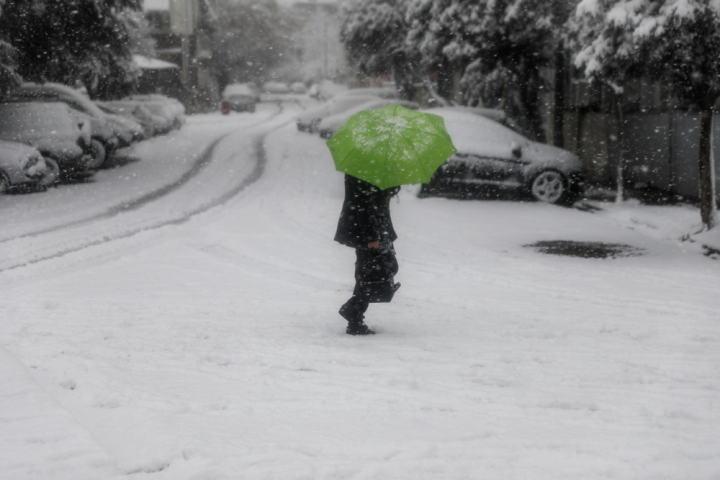 Χιονισμένη Αθήνα