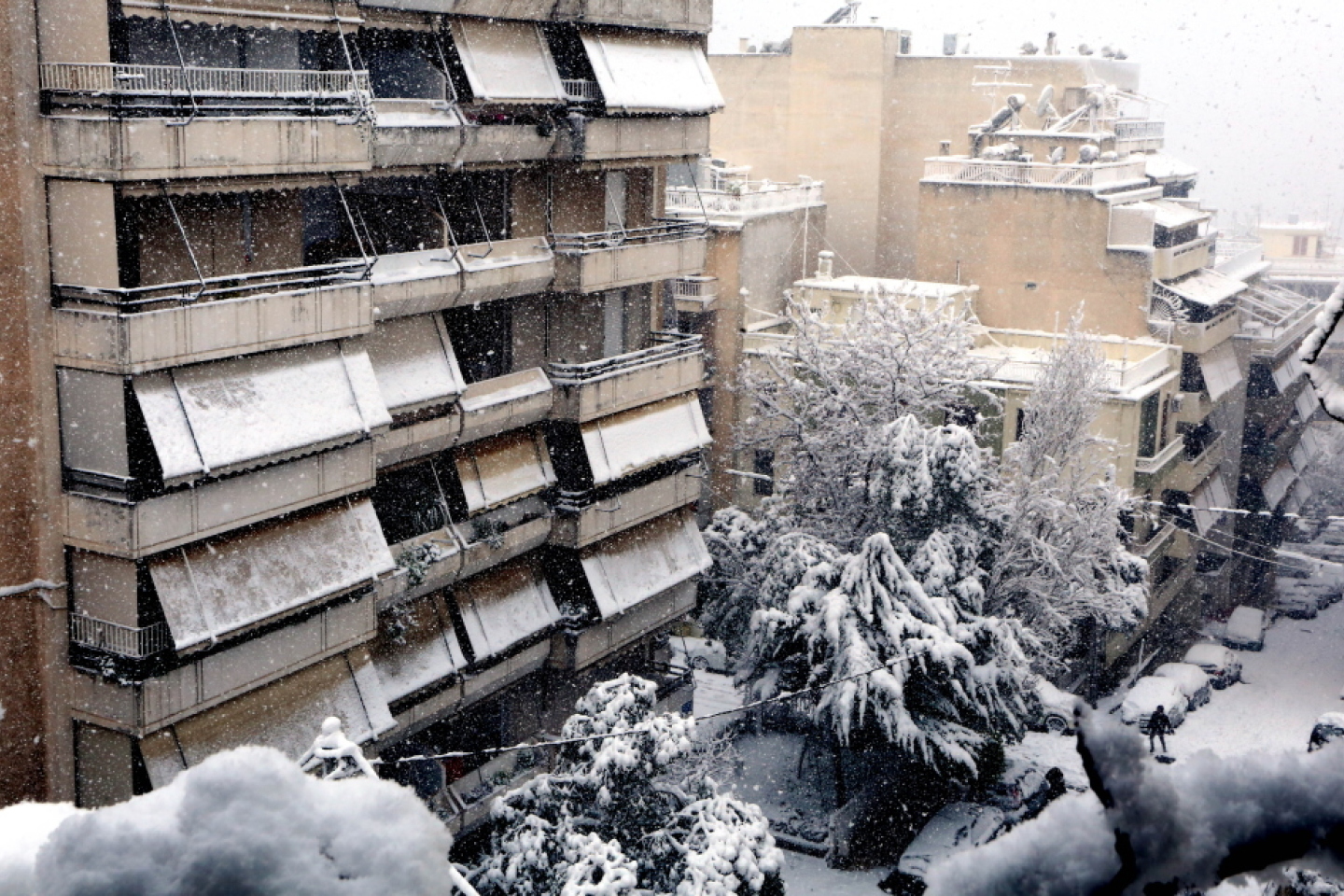 Χιονισμένη Αθήνα