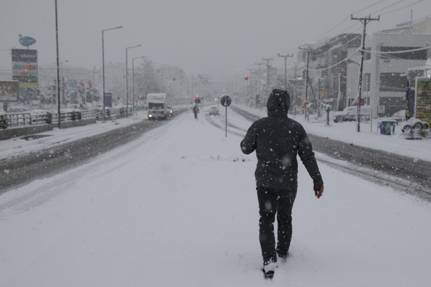 Χιονισμένη Αθήνα