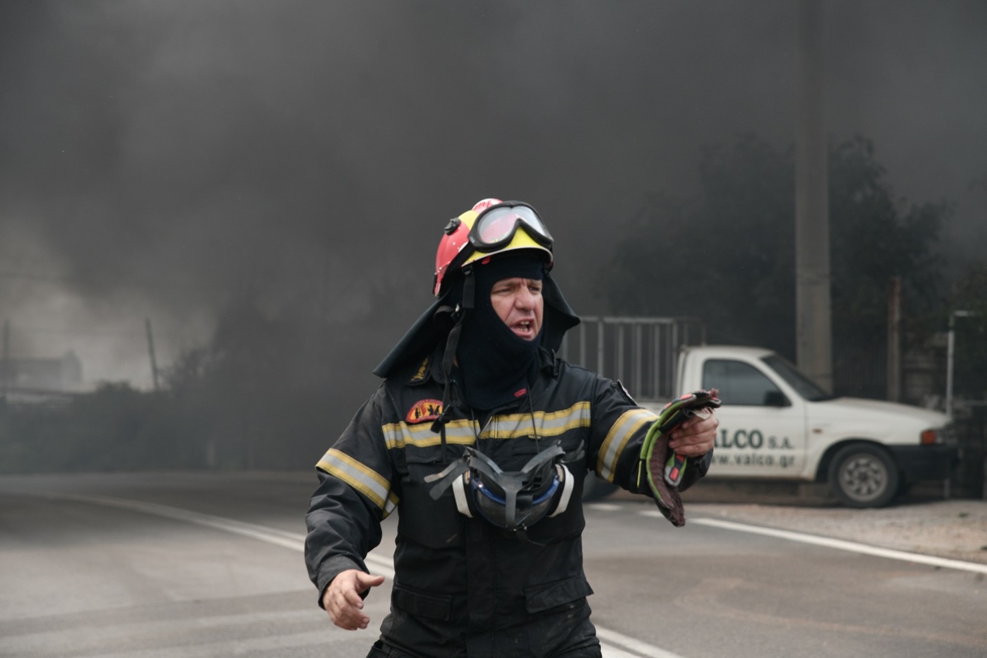 Πυρκαγιά στη Βορειοανατολική Αττική, Παρασκευή 6 Αυγούστου 2021. Στιγμιότυπο από τις Αφίδνες