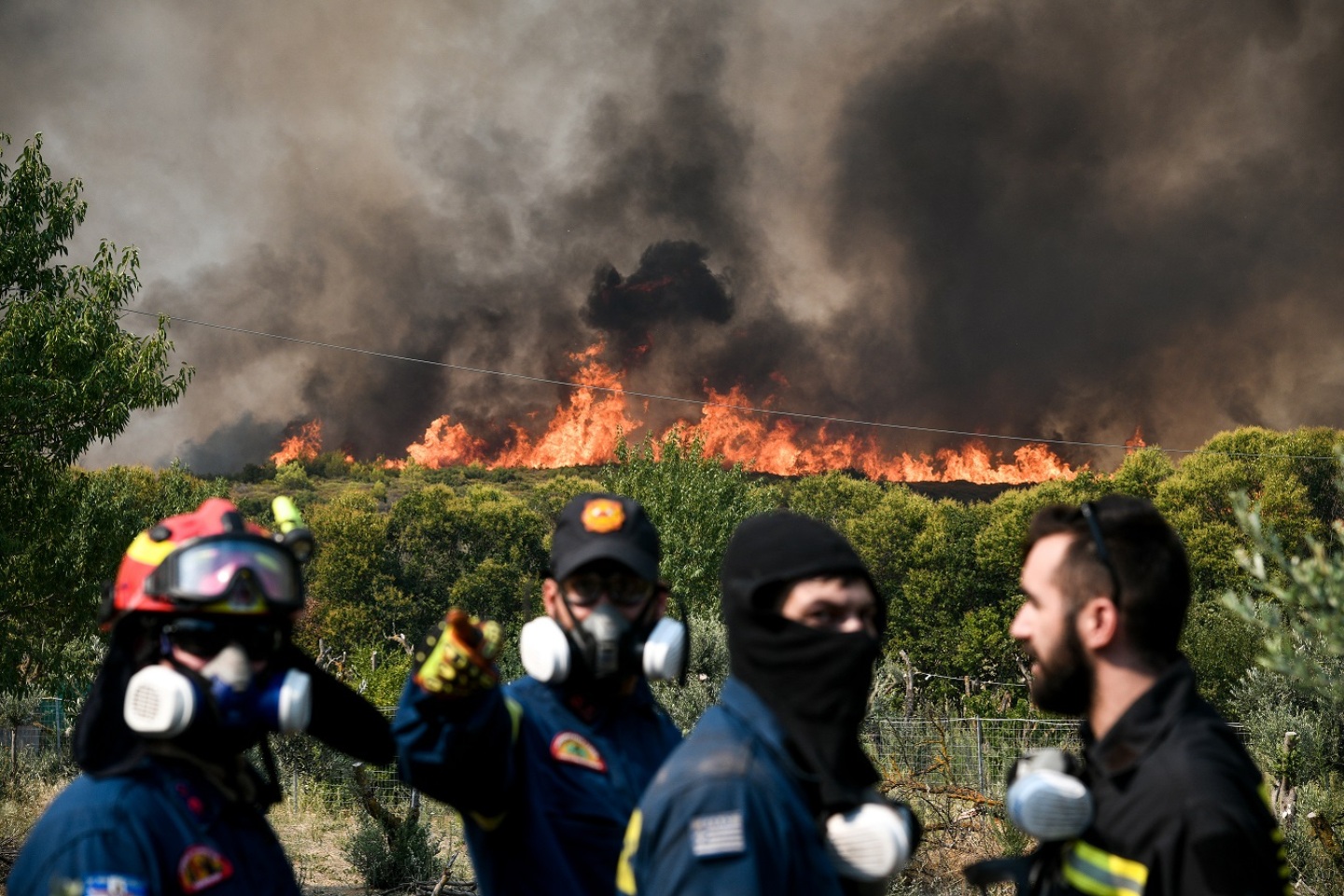 Πυρκαγιά στην Βορειοανατολική Αττική, Παρασκευή 6 Αυγούστου 2021. Στιγμιότυπο από τις Αφίδνες