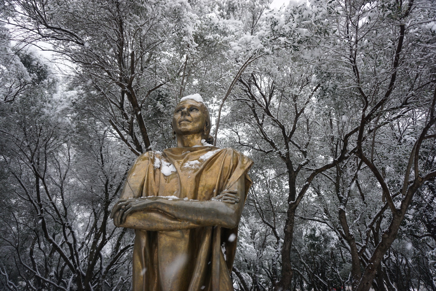 Το άγαλμα της Μαρίας Κάλλας.