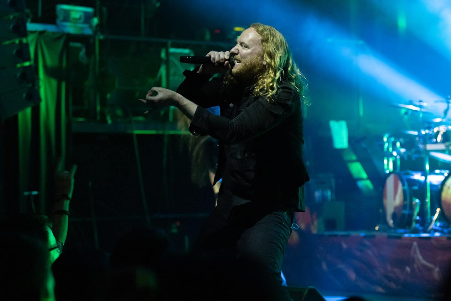 Στιγμιότυπο από τη συναυλία των Dark Tranquillity στην Αθήνα