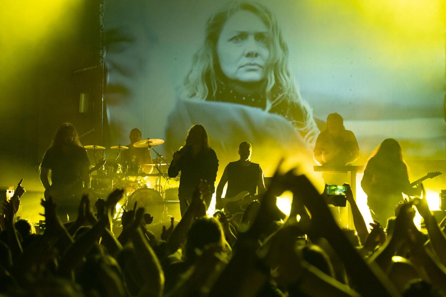 Στιγμιότυπο από τη συναυλία των Dark Tranquillity στην Αθήνα