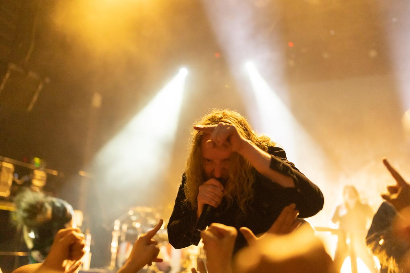 Στιγμιότυπο από τη συναυλία των Dark Tranquillity στην Αθήνα