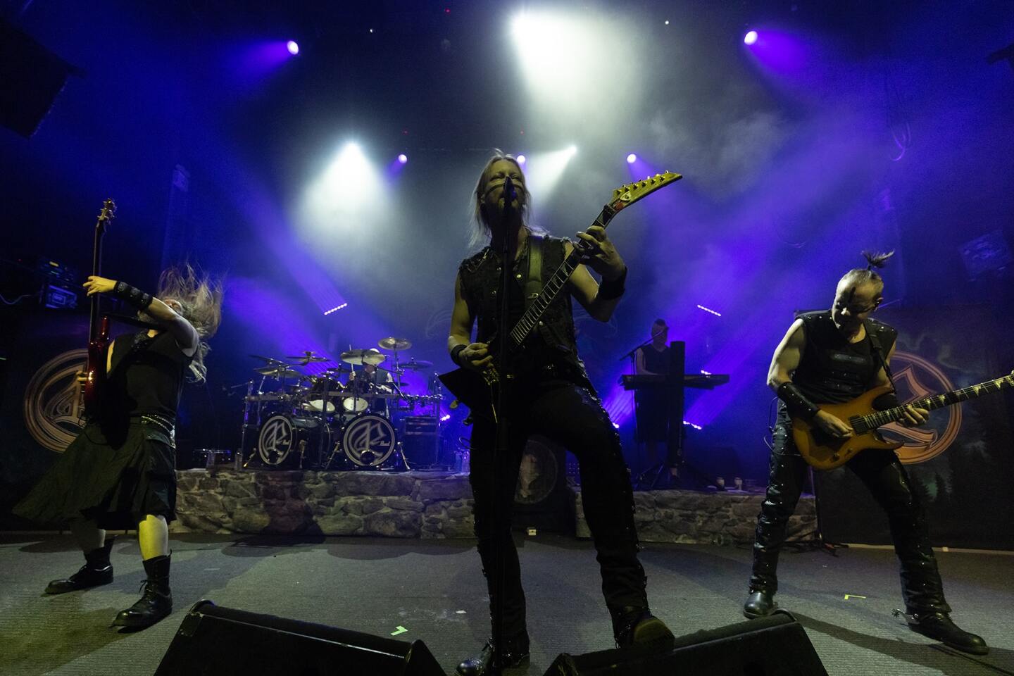 Στιγμιότυπο από τη συναυλία των Ensiferum στην Αθήνα