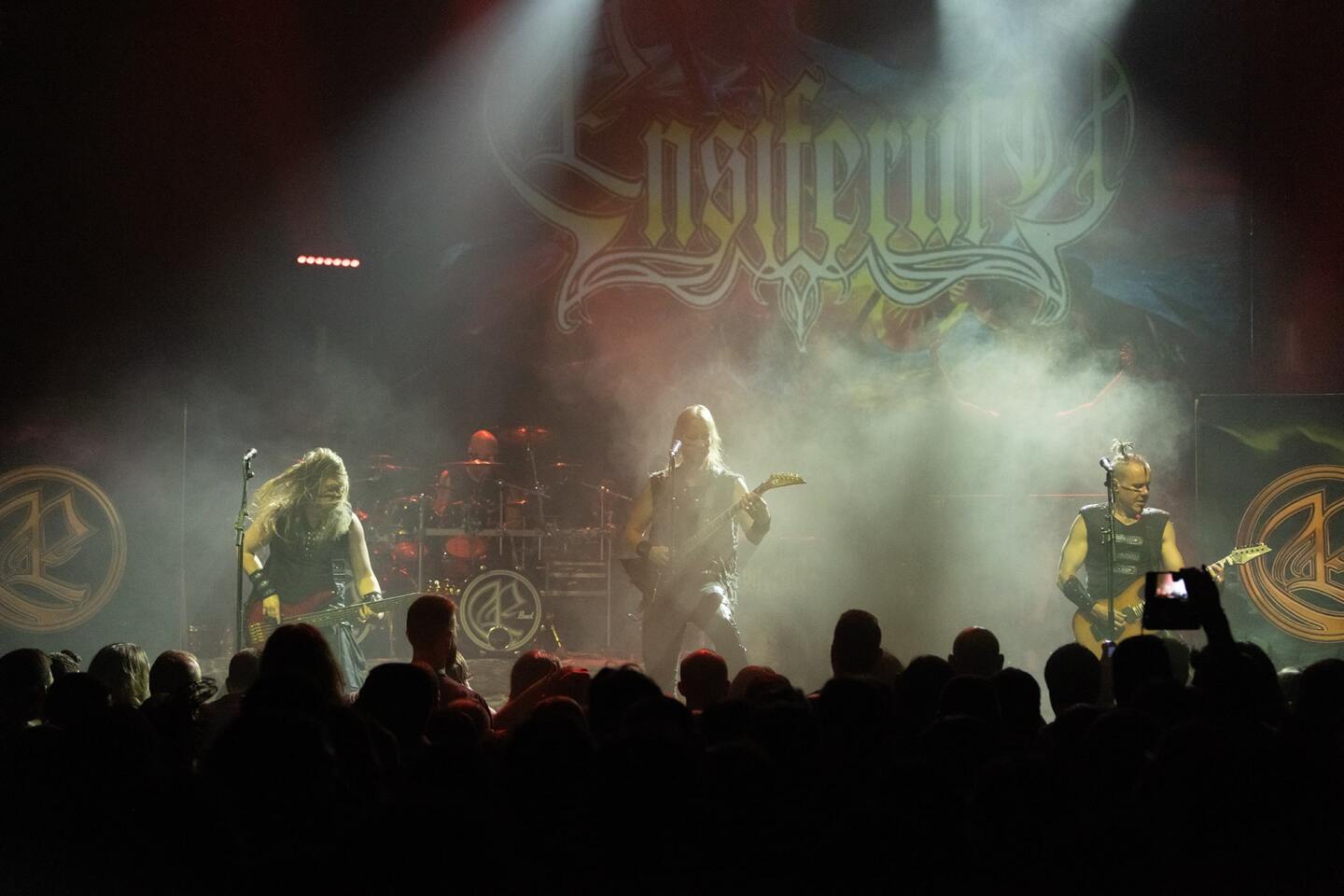 Στιγμιότυπο από τη συναυλία των Ensiferum στην Αθήνα