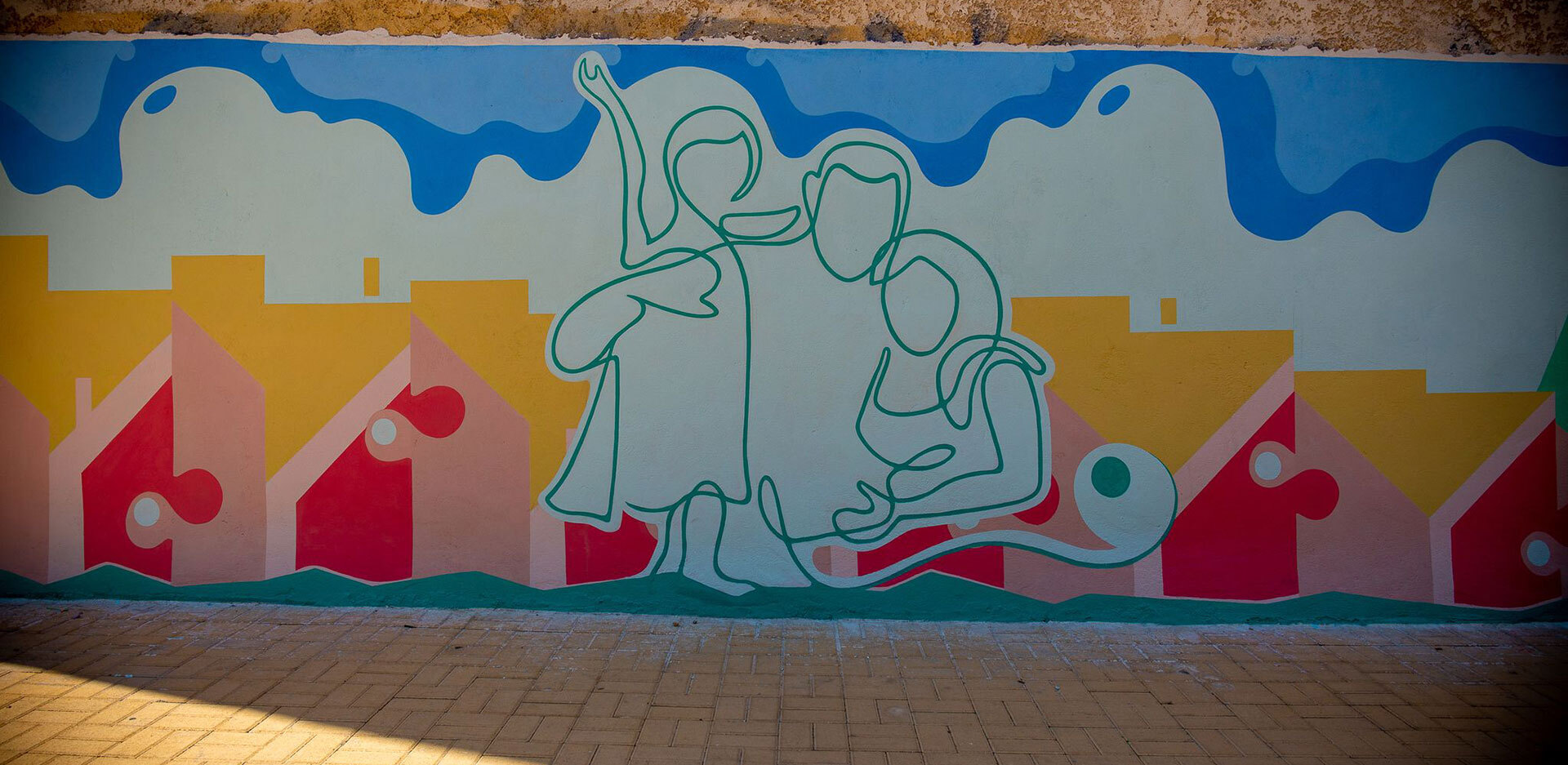 Ο Θάνος Ραφτόπουλος δυμιούργησε ένα ξεχωριστό street art στο Πάρκο Οικογένειας στον Άγιο Δημήτριο.