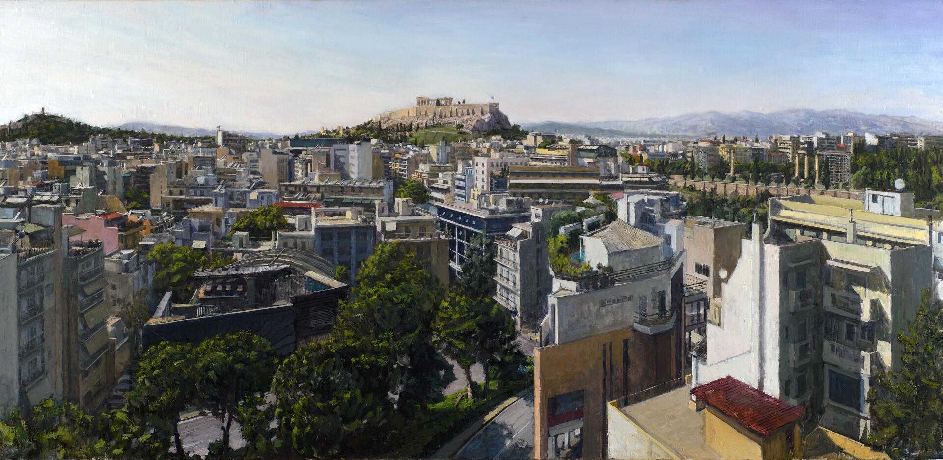 Αντώνης Σκαμπαβιρίας - «Πέρα από το μπετόν» στη Γκαλερί Σκουφά: Το έργο του  «Η θέα της Βίλης», 230x105
