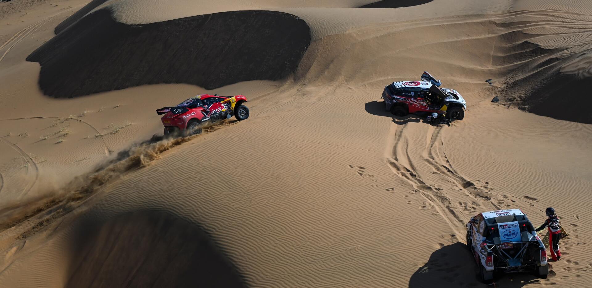Στιγμιότυπο από τον αγώνα Rally Dakar 2020