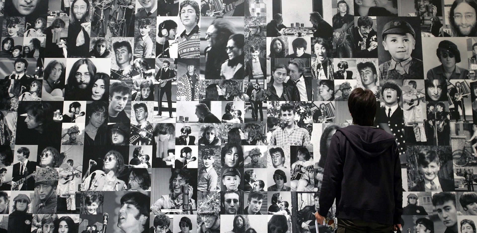 Κολλάζ με φωτογραφίες του Τζον Λένον, της Γιόκο Όνο και των Beatles