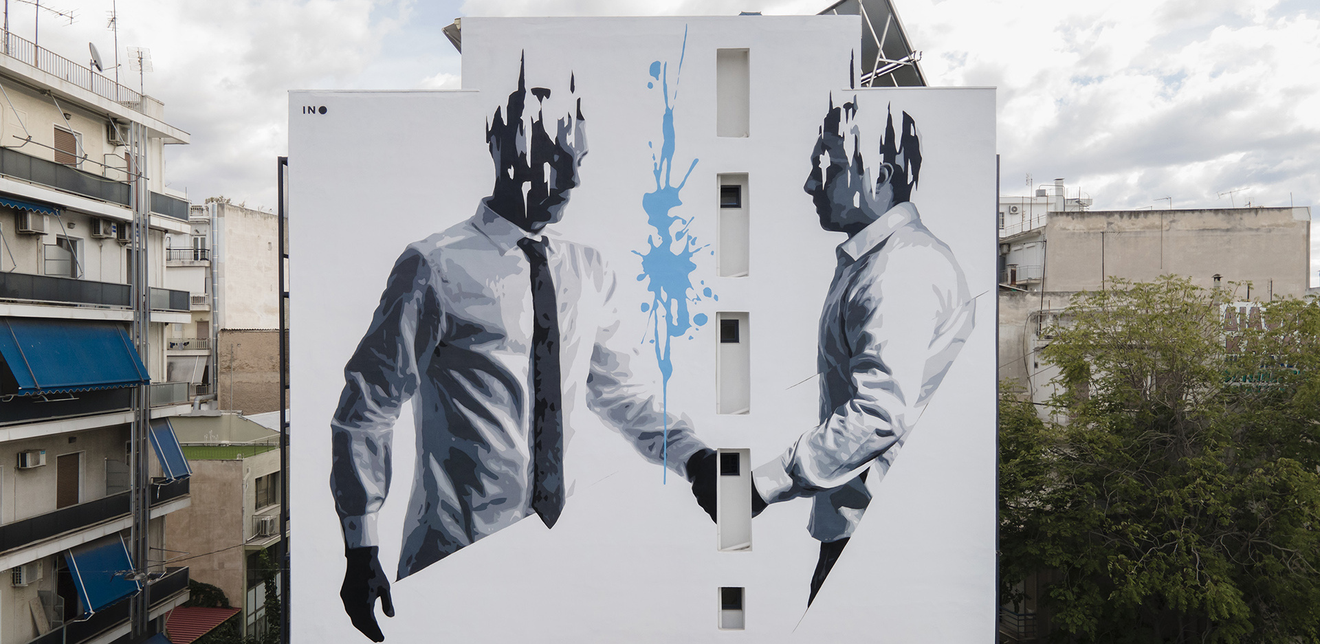 «Managers», η νέα τοιχογραφία του ΙΝΟ στο Μεταξουργείο. 