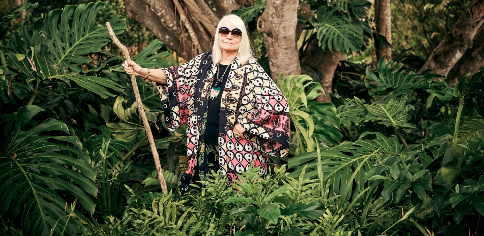 Η Helen Marden στο Golden Rock Inn στο Nevis, 2018