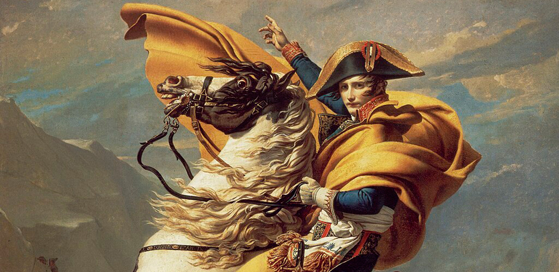 «Ο Ναπολέων διασχίζει τις Άλπεις» (1805), του Ζακ-Λουί Νταβίντ 