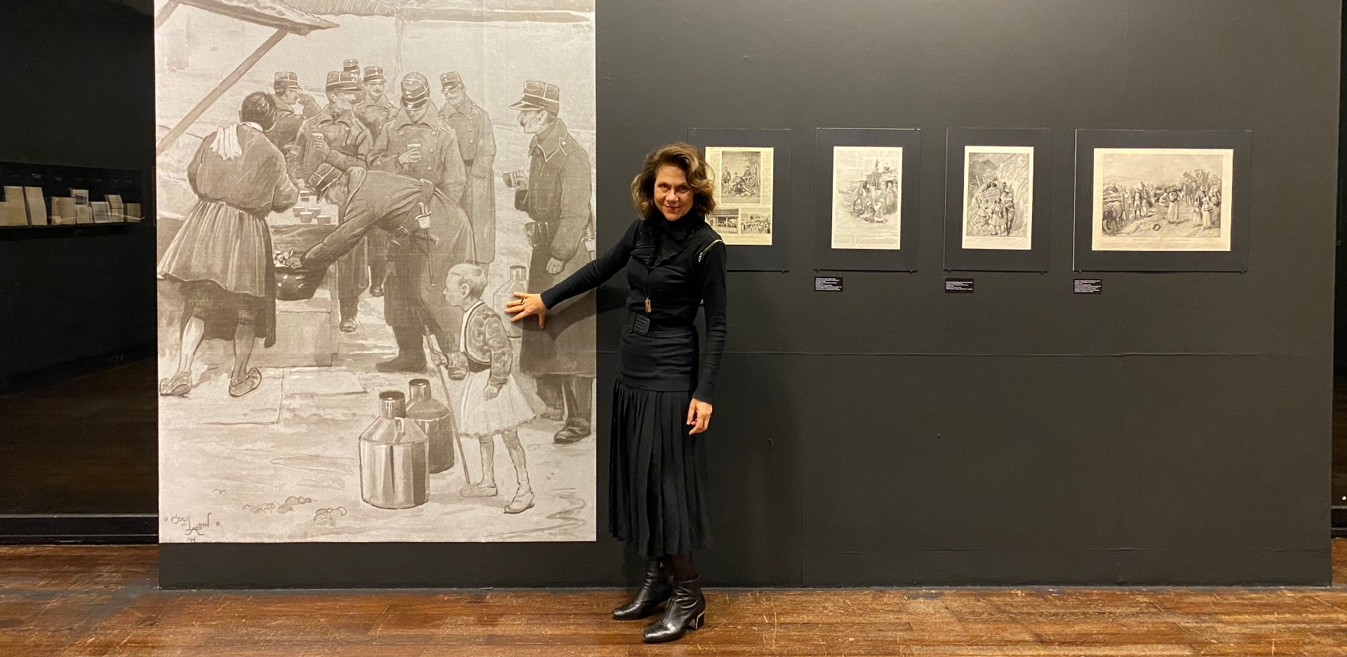 H Λουΐζα Καραπιδάκη, μας ξεναγεί στη συλλογή Παπαθεοδώρου στην Ελληνοαμερικάνικη Ένωση