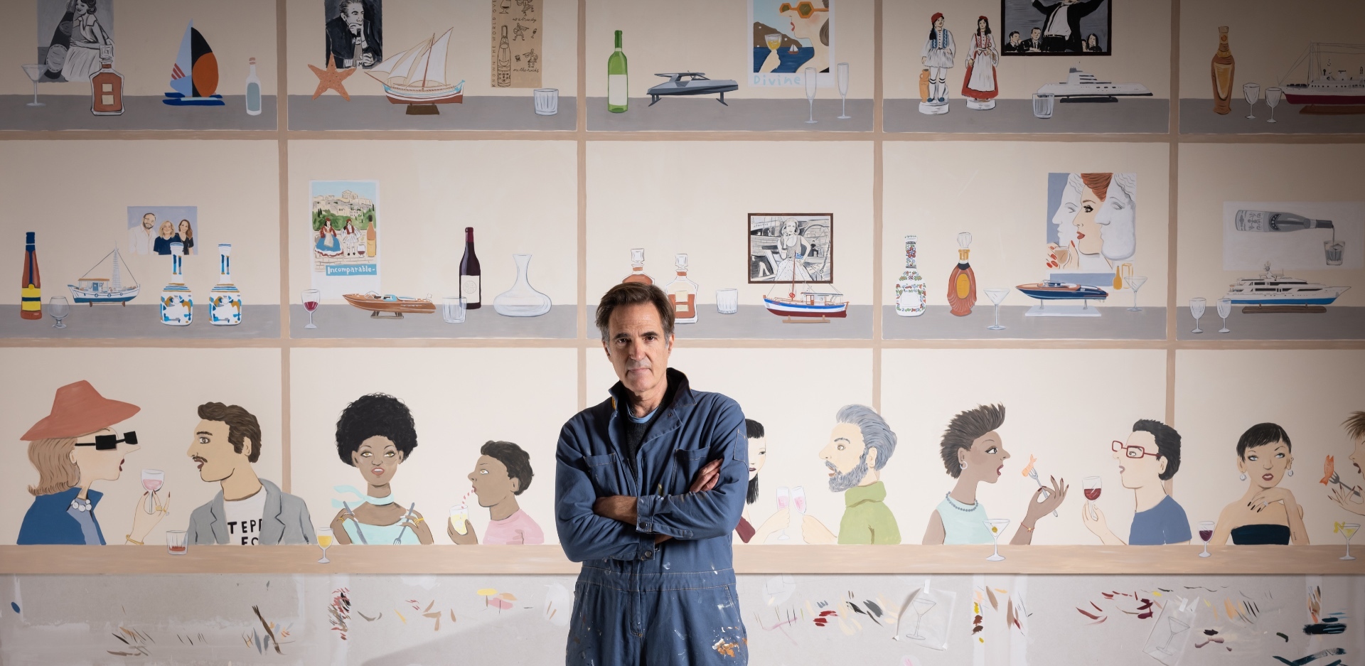 Συνέντευξη Κωνσταντίνου Κακανιά για το έργο του στο Amber Cellar Bar & Restaurant του νέου ξενοδοχείου Mitsis N'U Piraeus Port 