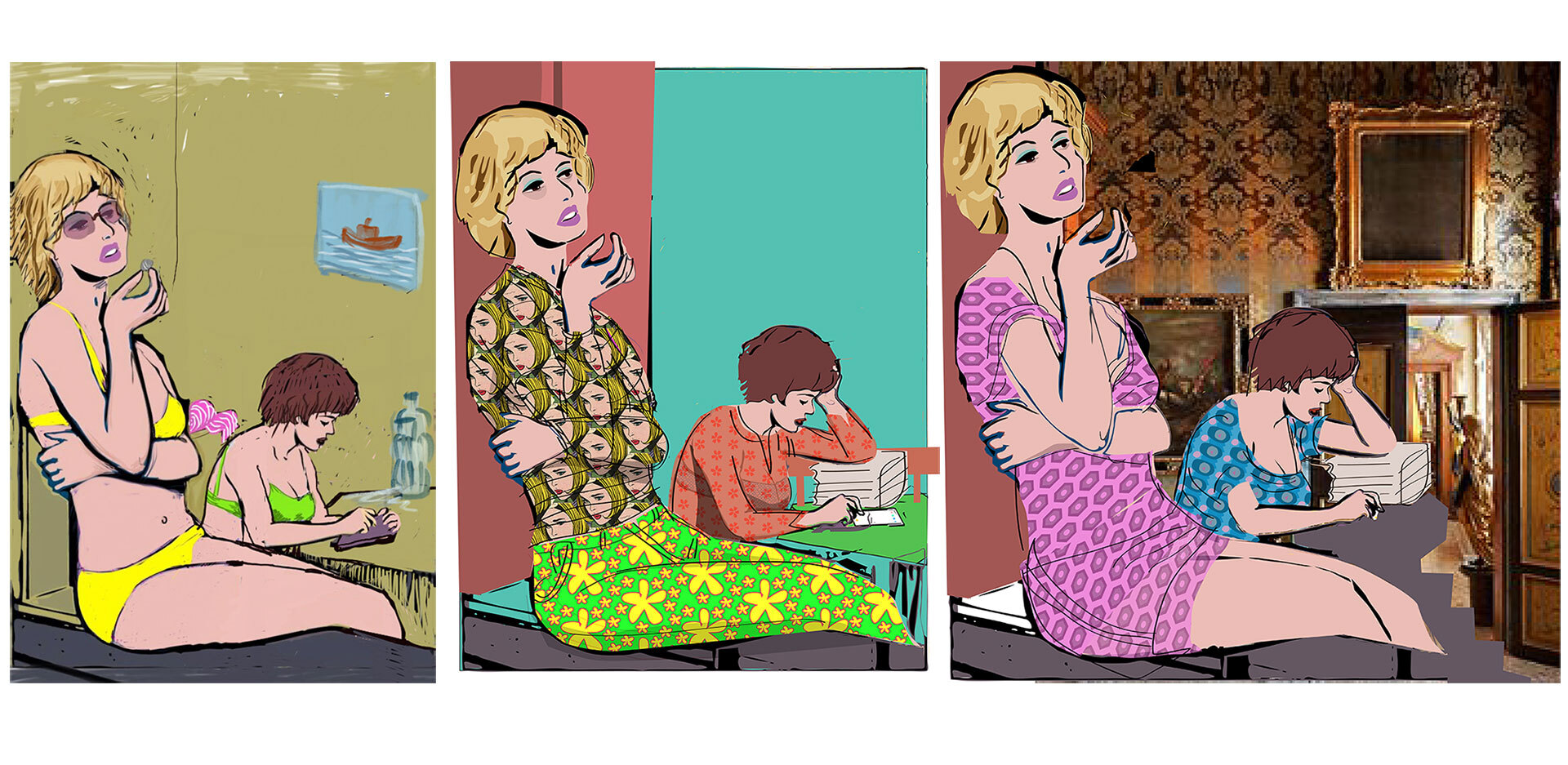 Η Νόρα και η Στέλλα στο παράθυρο: Ένα ebook του Μανώλη Ζαχαριουδάκη σαν meta-κόμικ