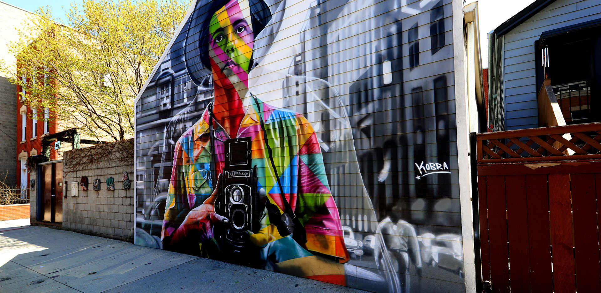 Mural με τη Βίβιαν Μάιερ στο Σικάγο © Raymond Boyd/Getty Images