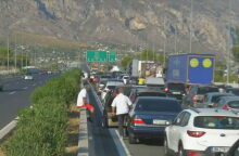 Ταλαιπωρία στη Νέα Εθνική Οδό Αθηνών-Κορίνθου