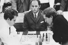 Μπόρις Σπάσκι και Μπόμπι Φίσερ σε αγώνα του 1970 