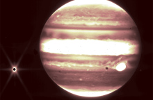 Ο Δίας και οι δορυφόροι του από το διαστημικό τηλεσκόπιο James Webb