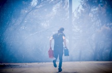 Σε ύφεση η πυρκαγιά στην Πεντέλη