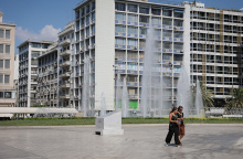 Ζέστη στο κέντρο της Αθήνας