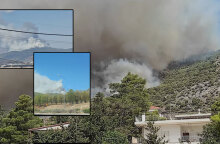 Μεγάλη φωτιά στη Νέα Πέραμο