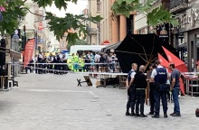 Βαν έπεσε πάνω σε κόσμο σε καφετέρια στις Βρυξέλλες