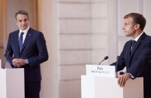 Κυριάκος Μητσοτάκης και Εμανουέλ Μακρόν