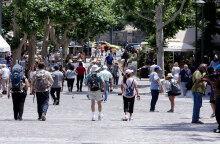 Τουρίστες στο κέντρο της Αθήνας