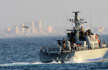 Πολεμικό πλοίο του Ισραήλ σε περιπολία στη θάλασσα