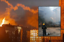 Εικόνες καταστροφής στο Κίεβο μετά τις ρωσικές επιθέσεις με drones καμικάζι