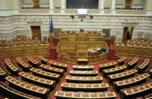 Η κεντρική αίθουσα στην Ολομέλεια της Βουλής