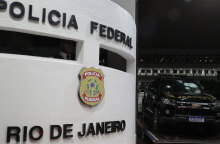 Αυτοκίνητο της βραζιλιάνικης αστυνομίας μετά την επίθεση από τον πρώην βουλευτή