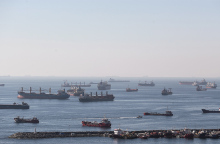 Πλοία που μετέφεραν σιτηρά από τα λιμάνια της Ουκρανίας