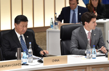 Ο Σι Τζινπίνγκ και ο Τζάστιν Τριντό