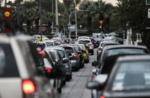 Κίνηση στους δρόμους της Αθήνας