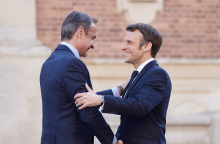 Κυριάκος Μητσοτάκης και Εμανουέλ Μακρόν