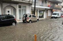 Πλημμύρισαν σπίτια στην Αριδαία