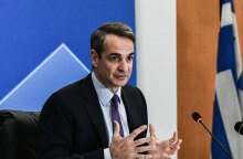 Ο πρωθυπουργός Κυριάκος Μητσοτάκης στην πρώτη θεματική συνέντευξη Τύπου