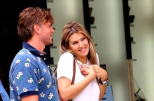 Η Εύα Καϊλή και ο σύντροφός της, Φραντσέσκο Τζιόρτζι